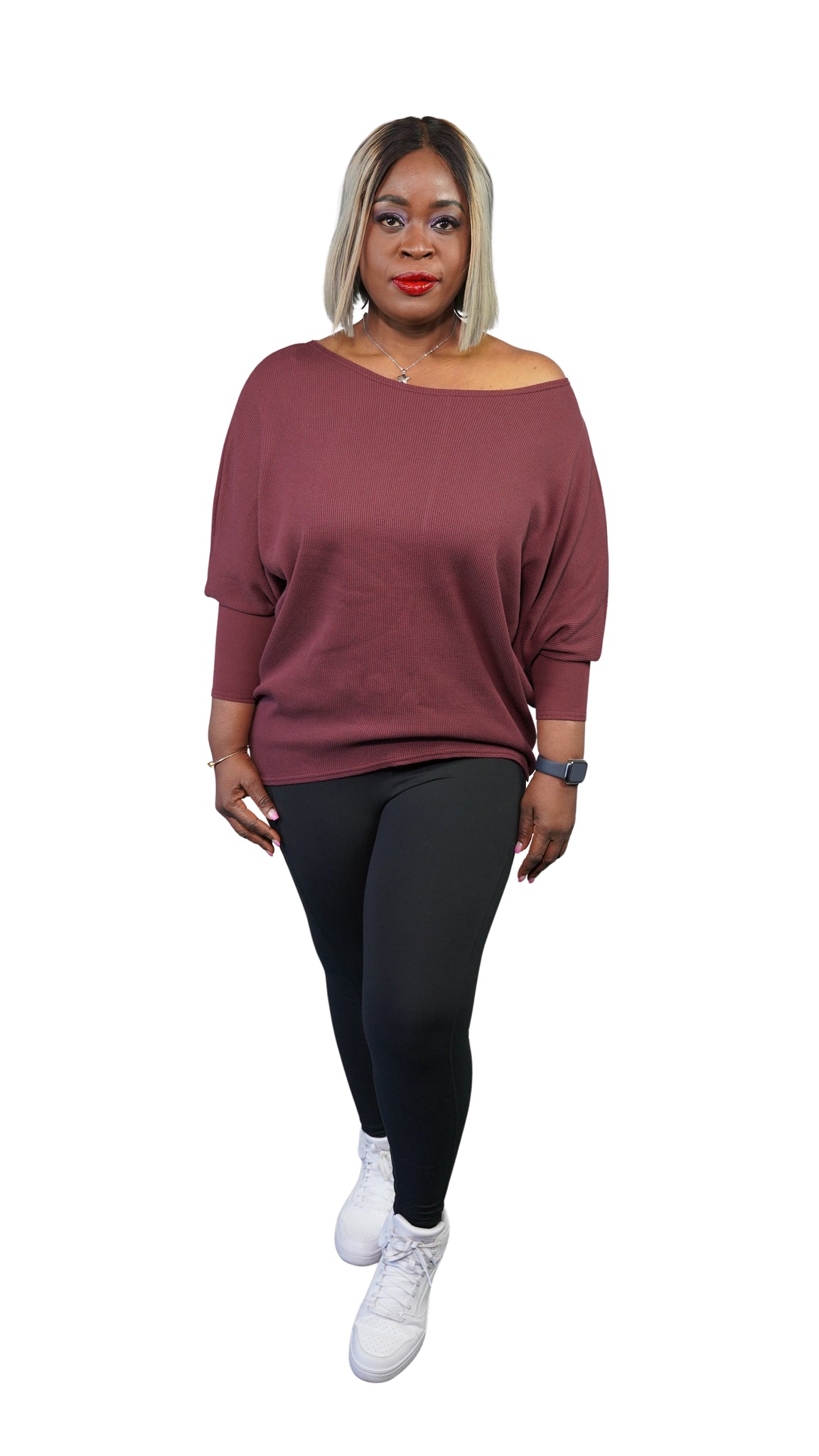 cotton batwing top